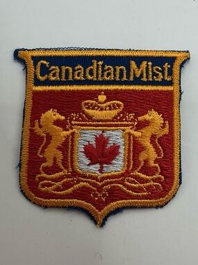 MEN’S ORIGINAL 1970’S CANADIAN MIST WHISKEY DISTILLERY SEW OR IRON ON PATCH